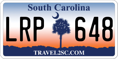 SC license plate LRP648