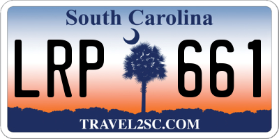 SC license plate LRP661