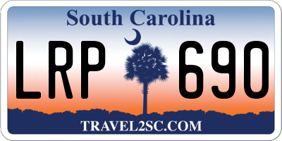 SC license plate LRP690