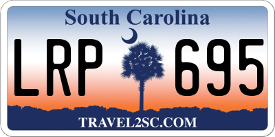 SC license plate LRP695
