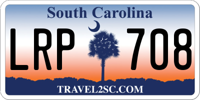SC license plate LRP708