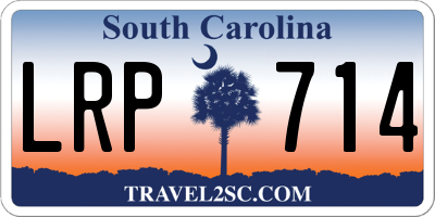 SC license plate LRP714