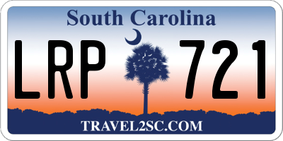 SC license plate LRP721