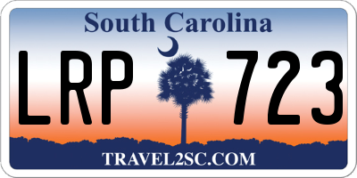SC license plate LRP723