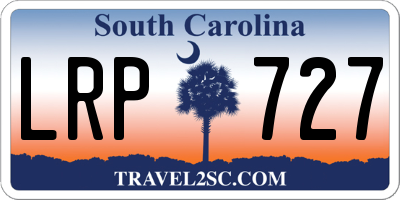 SC license plate LRP727