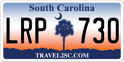 SC license plate LRP730