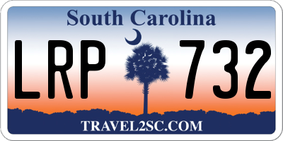 SC license plate LRP732