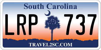 SC license plate LRP737