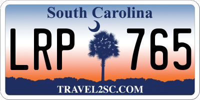 SC license plate LRP765