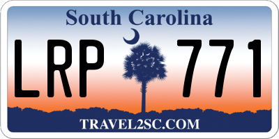 SC license plate LRP771