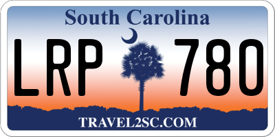 SC license plate LRP780