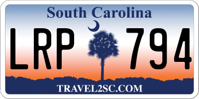 SC license plate LRP794