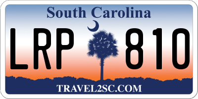 SC license plate LRP810