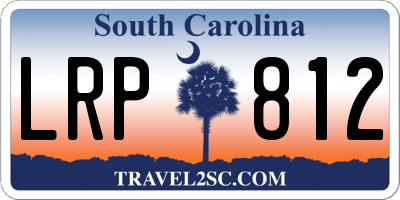 SC license plate LRP812