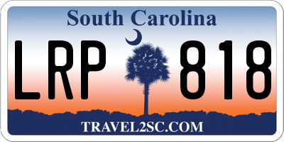 SC license plate LRP818