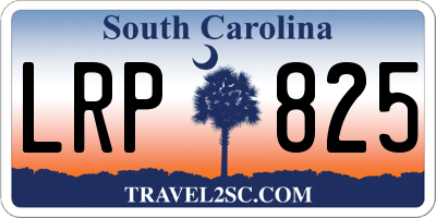SC license plate LRP825