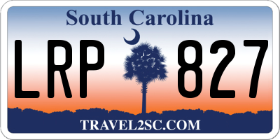 SC license plate LRP827