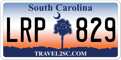 SC license plate LRP829