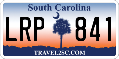 SC license plate LRP841