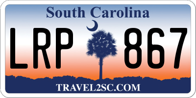 SC license plate LRP867