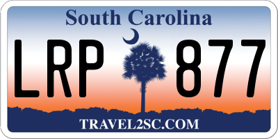 SC license plate LRP877