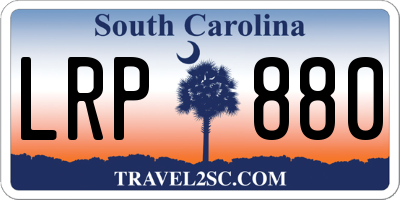 SC license plate LRP880