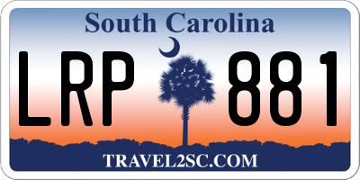 SC license plate LRP881