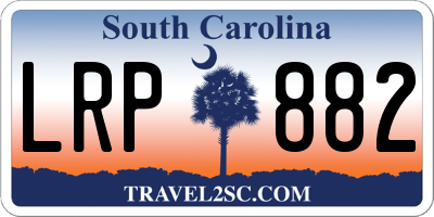 SC license plate LRP882