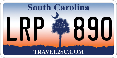 SC license plate LRP890