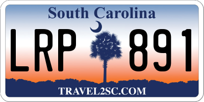 SC license plate LRP891