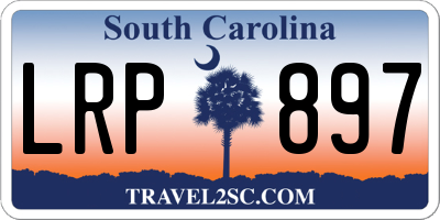 SC license plate LRP897
