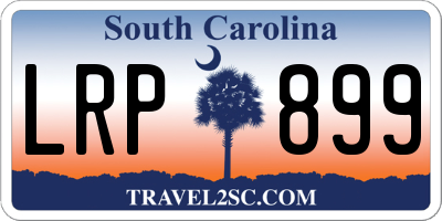 SC license plate LRP899