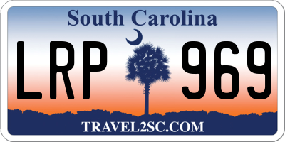 SC license plate LRP969