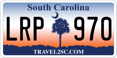 SC license plate LRP970