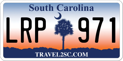 SC license plate LRP971