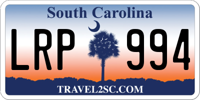 SC license plate LRP994