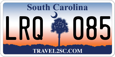 SC license plate LRQ085