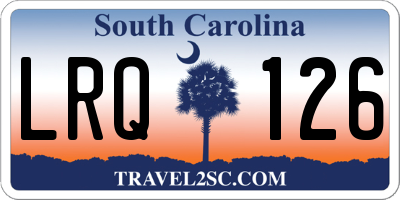 SC license plate LRQ126