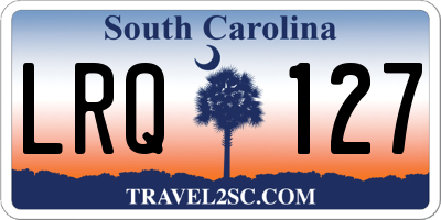 SC license plate LRQ127