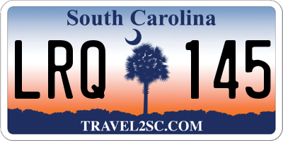 SC license plate LRQ145