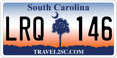 SC license plate LRQ146