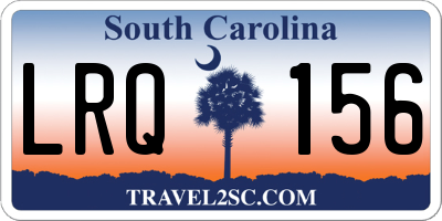 SC license plate LRQ156
