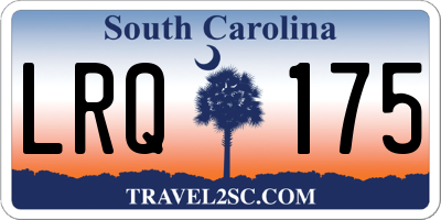 SC license plate LRQ175