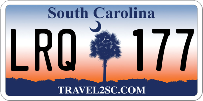 SC license plate LRQ177