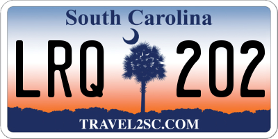 SC license plate LRQ202