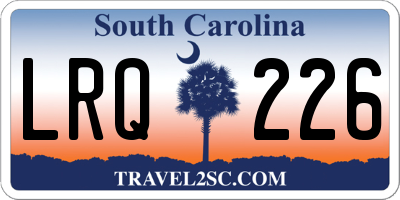 SC license plate LRQ226