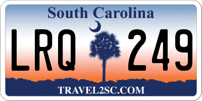 SC license plate LRQ249