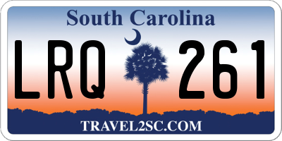 SC license plate LRQ261