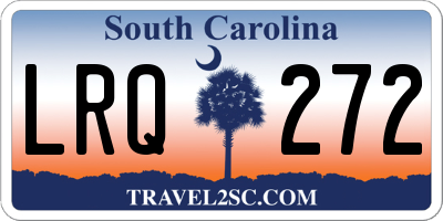 SC license plate LRQ272