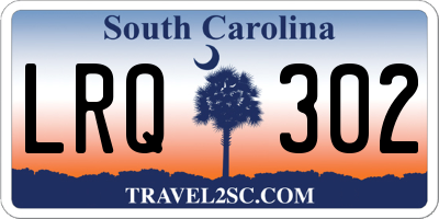 SC license plate LRQ302
